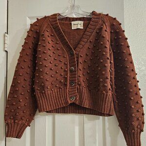 Misha & Puff Cropped Popcorn Cardigan